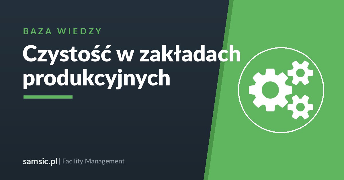 Utrzymanie czystości w zakładach produkcyjnych – Samsic facility management